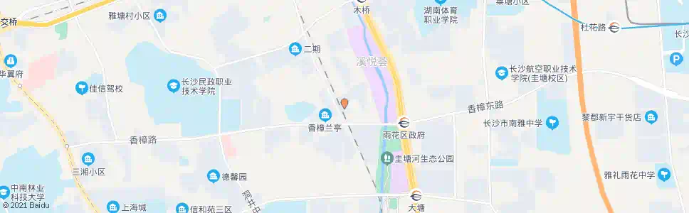 长沙雨花区交警队_公交站地图_长沙公交_妙搜公交查询2024