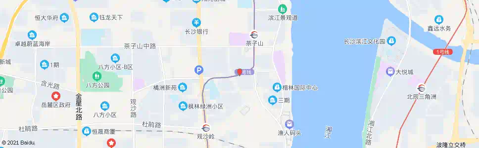 长沙含光路潇湘北路口_公交站地图_长沙公交_妙搜公交查询2024