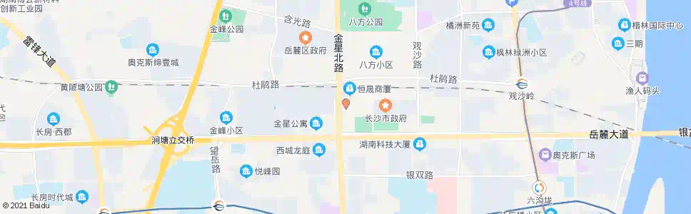 长沙行政中心_公交站地图_长沙公交_妙搜公交查询2024