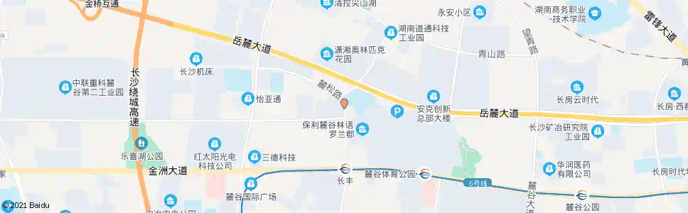 长沙林语路麓松路口_公交站地图_长沙公交_妙搜公交查询2024