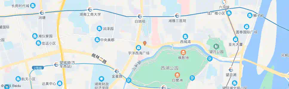 长沙咸嘉湖路金星大道东口_公交站地图_长沙公交_妙搜公交查询2024