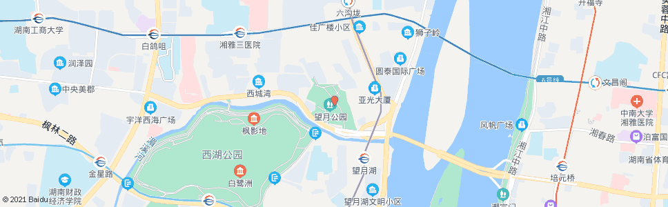 长沙王陵公园_公交站地图_长沙公交_妙搜公交查询2024