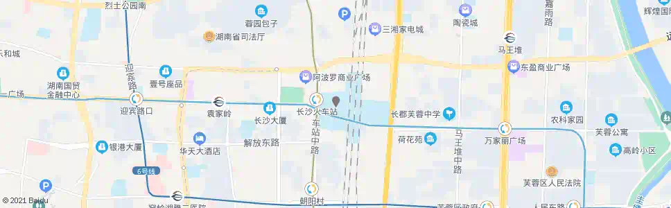 长沙火车站_公交站地图_长沙公交_妙搜公交查询2024