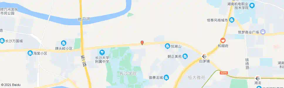 长沙福元路山月路口_公交站地图_长沙公交_妙搜公交查询2024