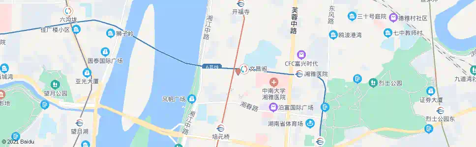 长沙文昌阁_公交站地图_长沙公交_妙搜公交查询2024