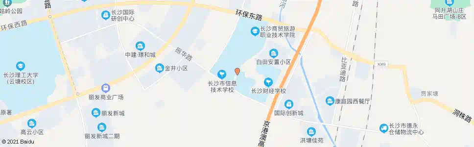 长沙圭白路职教城_公交站地图_长沙公交_妙搜公交查询2024