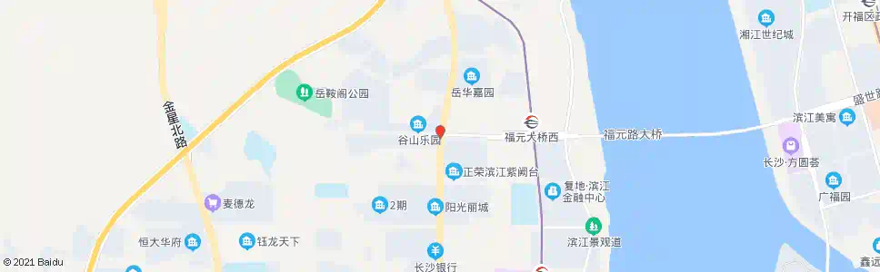 长沙银杉路谷山路口_公交站地图_长沙公交_妙搜公交查询2024