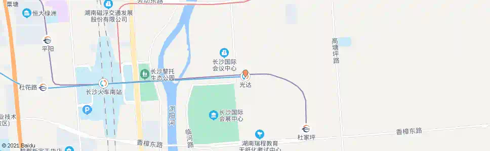 长沙光达站_公交站地图_长沙公交_妙搜公交查询2024