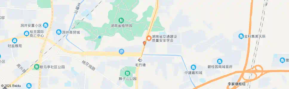 长沙天际岭隧道南_公交站地图_长沙公交_妙搜公交查询2024