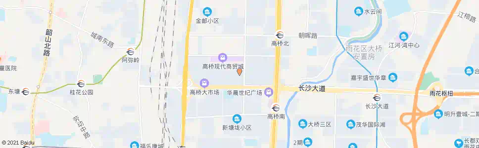 长沙南湖大市场北_公交站地图_长沙公交_妙搜公交查询2024