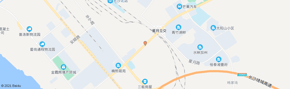 长沙青竹湖桥西_公交站地图_长沙公交_妙搜公交查询2024