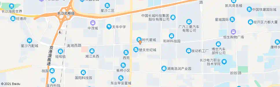 长沙新奥燃气_公交站地图_长沙公交_妙搜公交查询2024