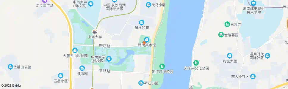 长沙靳江路潇湘路口_公交站地图_长沙公交_妙搜公交查询2024