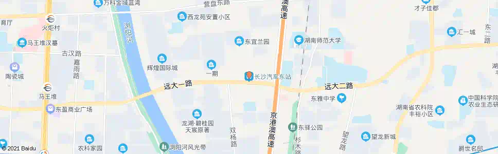 长沙南湖大市场东_公交站地图_长沙公交_妙搜公交查询2024