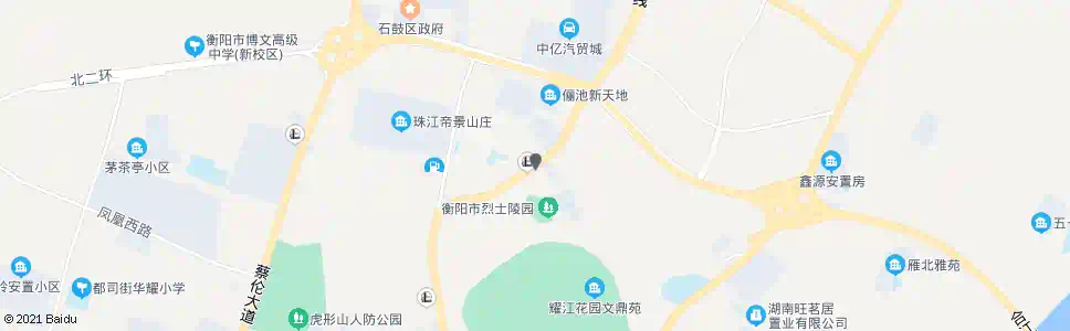 衡阳烈士公园_公交站地图_衡阳公交_妙搜公交查询2024