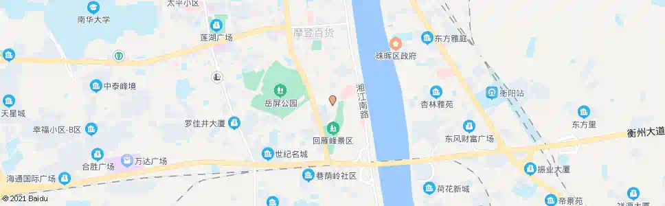 衡阳雁峰广场_公交站地图_衡阳公交_妙搜公交查询2024