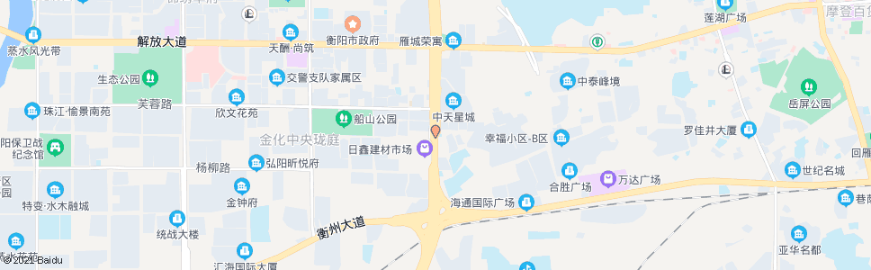 衡阳日鑫市场_公交站地图_衡阳公交_妙搜公交查询2024
