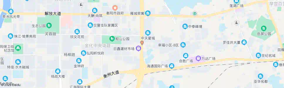 衡阳日鑫市场_公交站地图_衡阳公交_妙搜公交查询2024