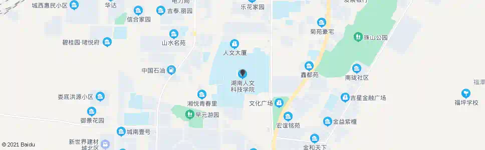 娄底人文科技学院_公交站地图_娄底公交_妙搜公交查询2024