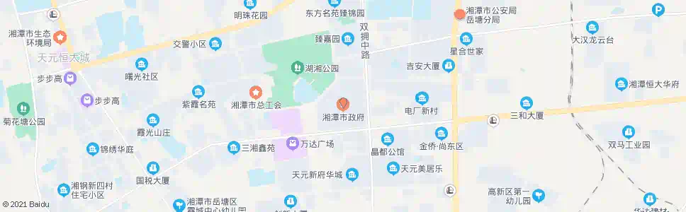 湘潭市政府_公交站地图_湘潭公交_妙搜公交查询2024