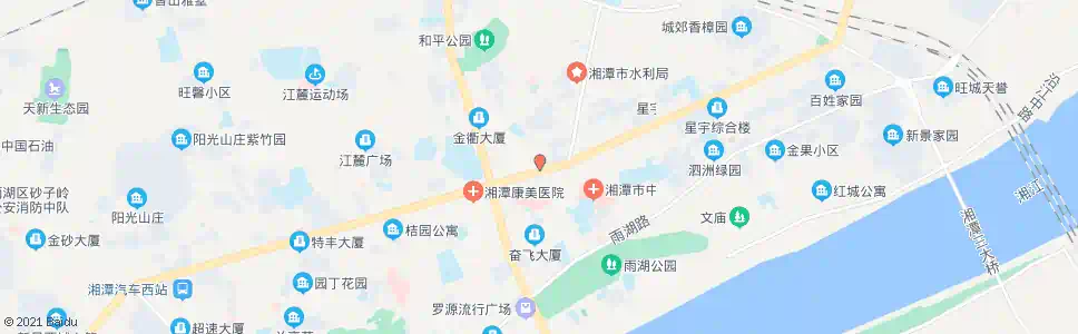 湘潭电脑大市场_公交站地图_湘潭公交_妙搜公交查询2024