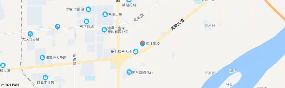 湘潭高才学校_公交站地图_湘潭公交_妙搜公交查询2024