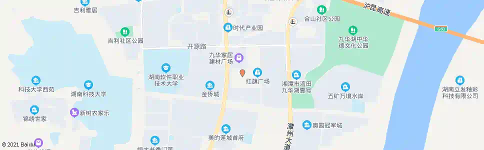 湘潭红旗社区_公交站地图_湘潭公交_妙搜公交查询2024