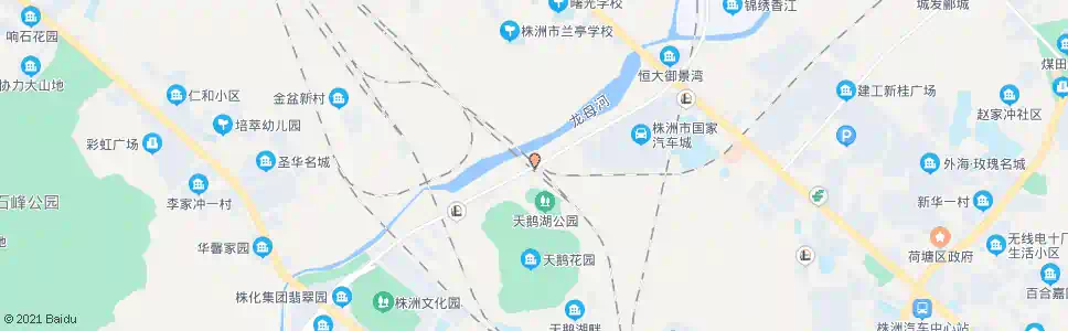 株洲天鹅湖公园_公交站地图_株洲公交_妙搜公交查询2024