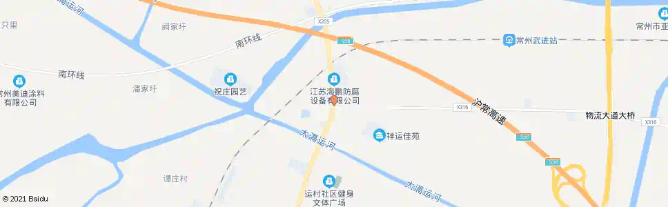 常州运村北_公交站地图_常州公交_妙搜公交查询2024