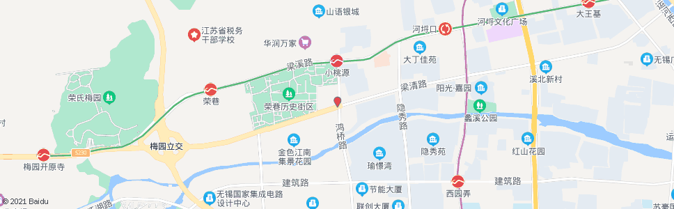 常州鸿桥路(梁清路)_公交站地图_常州公交_妙搜公交查询2024