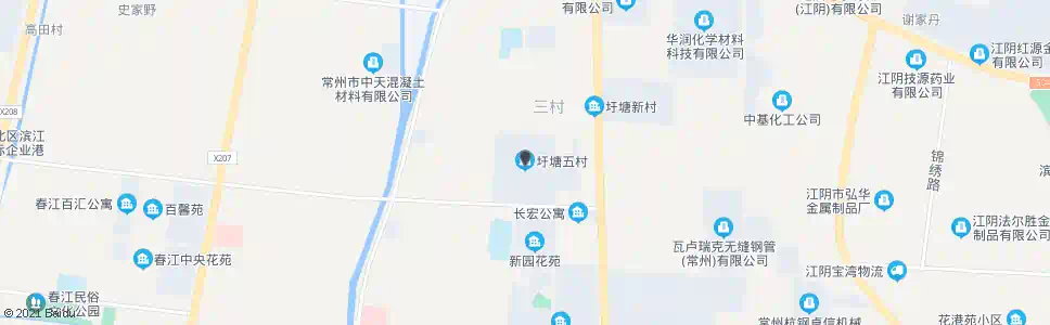 常州圩塘五村_公交站地图_常州公交_妙搜公交查询2024