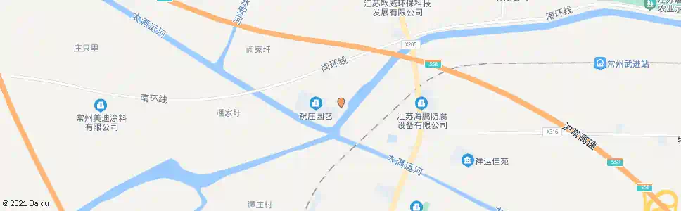 常州祝庄村委_公交站地图_常州公交_妙搜公交查询2024