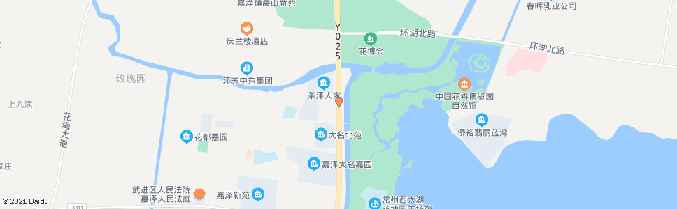 常州花博园西_公交站地图_常州公交_妙搜公交查询2024