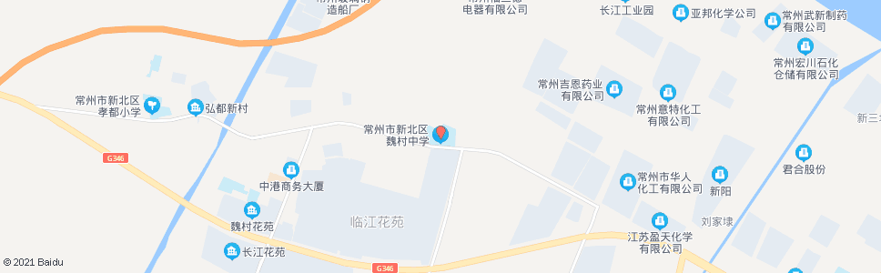 常州魏村中学_公交站地图_常州公交_妙搜公交查询2024
