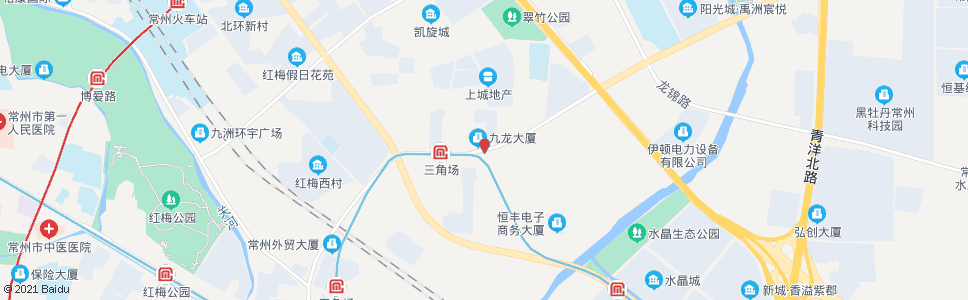 常州虹景路青龙路_公交站地图_常州公交_妙搜公交查询2024