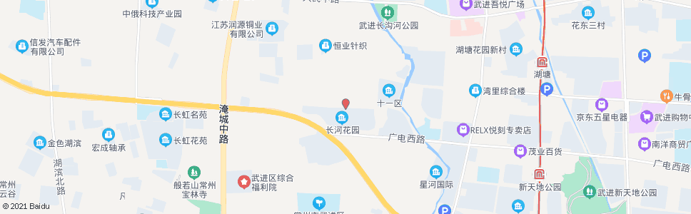 常州长河花园_公交站地图_常州公交_妙搜公交查询2024