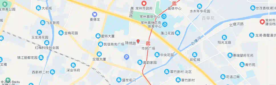 常州衡山路珠江路(常州政务服务中心)_公交站地图_常州公交_妙搜公交查询2024