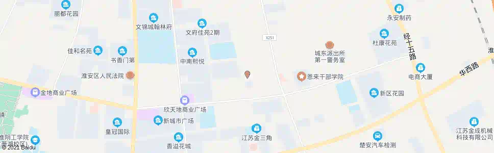 淮安城东派出所_公交站地图_淮安公交_妙搜公交查询2024