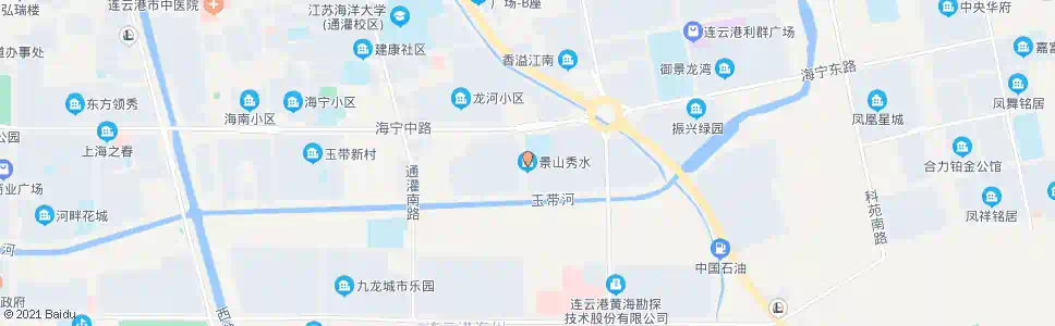 连云港景山秀水(西)_公交站地图_连云港公交_妙搜公交查询2024