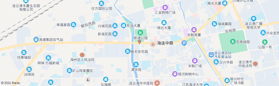 连云港黄海影剧院(BRT)_公交站地图_连云港公交_妙搜公交查询2024