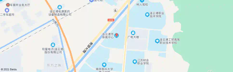 连云港体育中心_公交站地图_连云港公交_妙搜公交查询2024