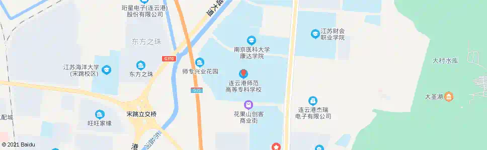 连云港师专_公交站地图_连云港公交_妙搜公交查询2024