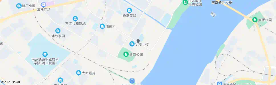 南京津浦大桥西_公交站地图_南京公交_妙搜公交查询2024