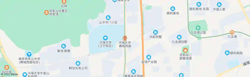 南京河海大学佛城西路_公交站地图_南京公交_妙搜公交查询2024