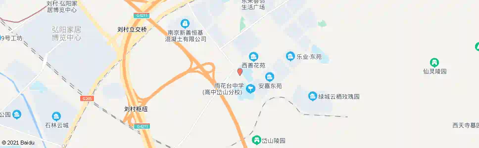 南京管道路岱山西路_公交站地图_南京公交_妙搜公交查询2024