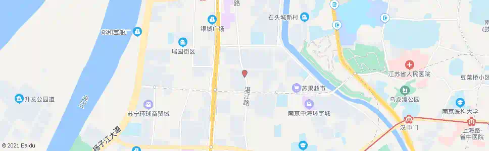 南京江东北路清凉门大街(省国医馆)_公交站地图_南京公交_妙搜公交查询2024