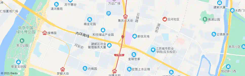 南京江东中路应天大街_公交站地图_南京公交_妙搜公交查询2024