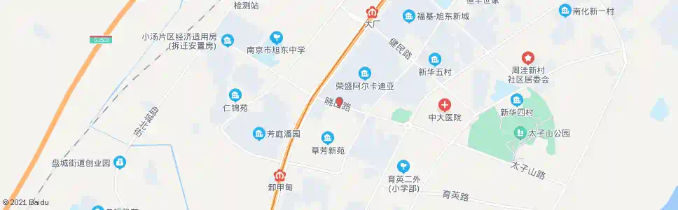 南京晓山北村北_公交站地图_南京公交_妙搜公交查询2024