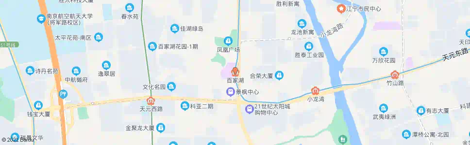 南京百家湖_公交站地图_南京公交_妙搜公交查询2024