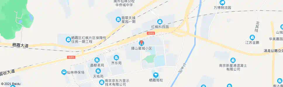 南京摄山星城_公交站地图_南京公交_妙搜公交查询2024